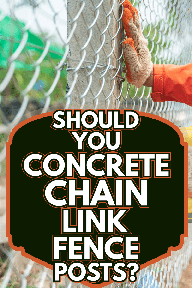 Chain link wire fences enclose border area Wire fence - Should You Concrete Chain Link Fence Posts