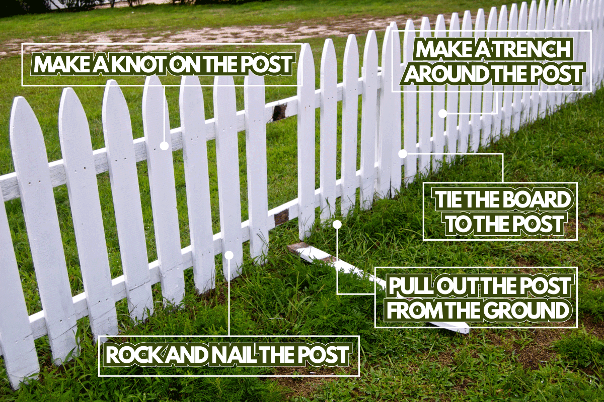 one fence seperated from the fixed fence post, How To Remove Fence Post Without A Jack