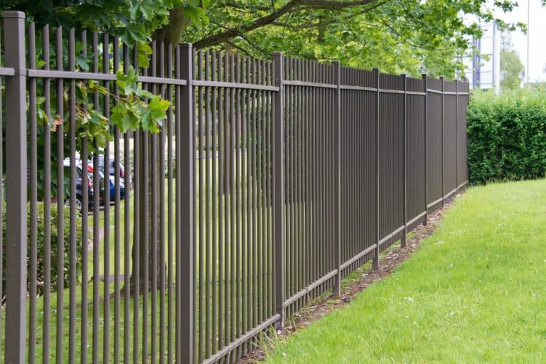 Metal industrial security fencing - Do Metal Fence Posts Need Concrete? [How To Set Posts]