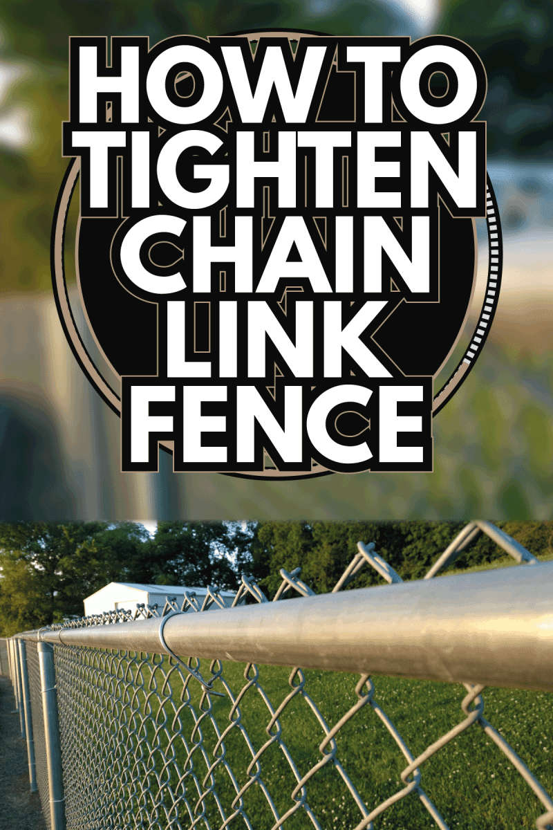 chain link fence with galvanized iron support. How To Tighten Chain Link Fence
